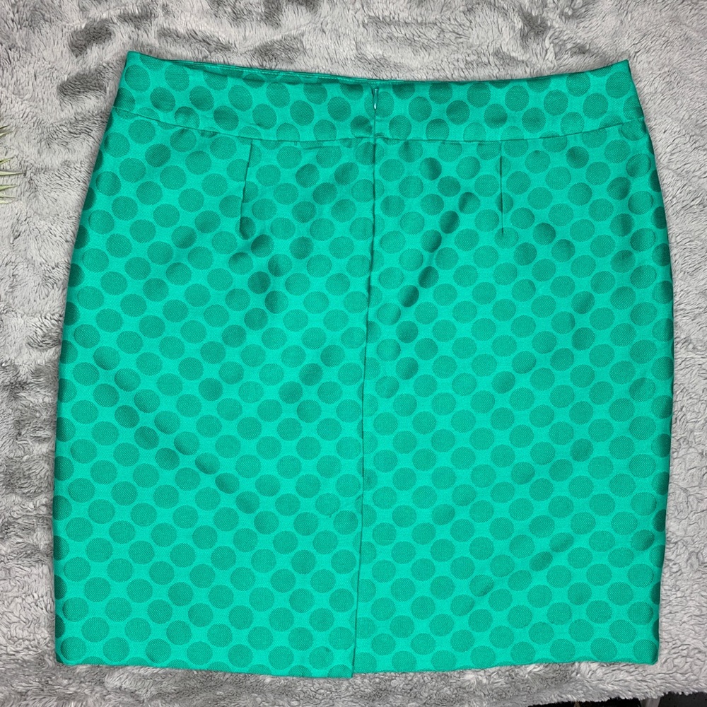 Banan Republic Green Polka Dot Pencil Skirt - Picture 5 of 7